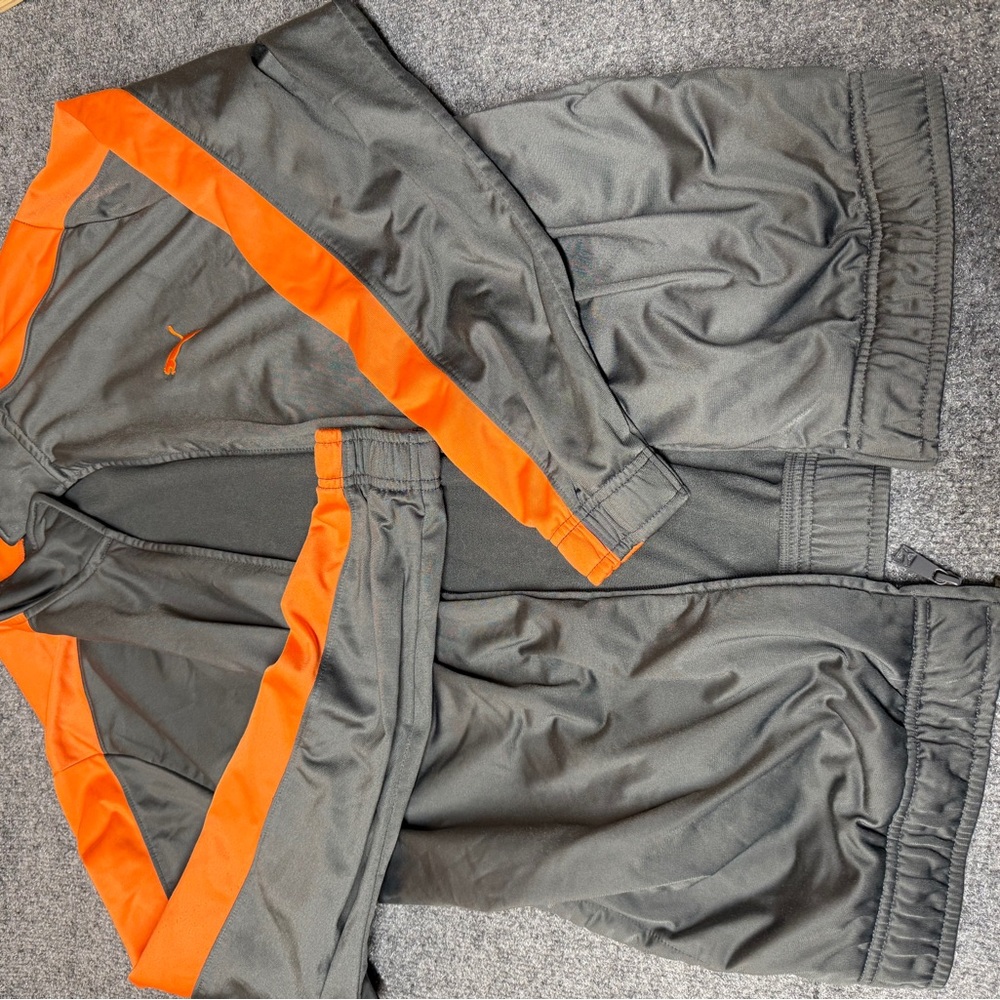 Puma Orange and Gray Activewear size large
